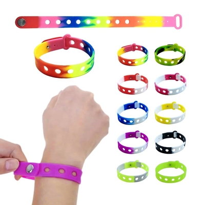 Braceletes de pulseira de silicone personalizados para crianças