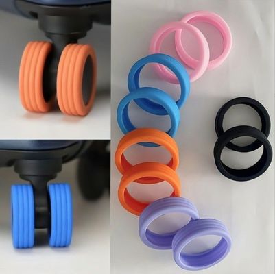 Serviço de processamento de moldes Bolsa de bagagem de silicone Rodas de cobertura para caixa de carrinho