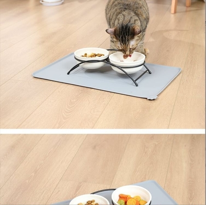 Moderno estilo impermeável antiderrapante silicone gato de alimentação de animais de estimação para cães para requisitos personalizados