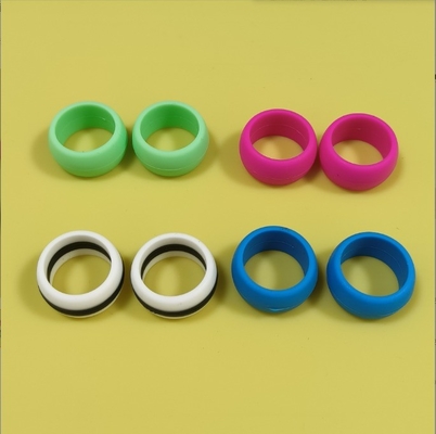 Anel de casamento de silicone de 18 mm Adequado para homens e mulheres Design colorido Material de qualidade alimentar