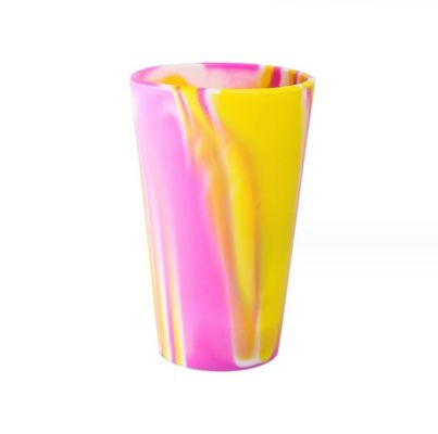 Copo de silicone irrompível embebido Copo de cerveja de vinho de silicone para beber ao ar livre e café