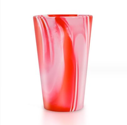 Copo de vidro de vinho de silicone de 480 ml para bebê reutilizável livre de BPA de qualidade alimentar