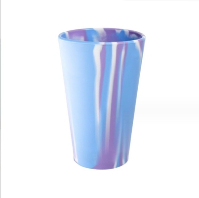 Nenhum Estilo de Design 100% de qualidade alimentar Mixed Solid Colors Incrustável Silicone Água de beber Copo de vinho Para viagens