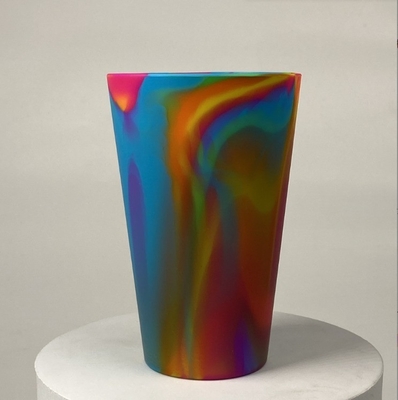 Nenhum Estilo de Design 100% de qualidade alimentar Mixed Solid Colors Incrustável Silicone Água de beber Copo de vinho Para viagens