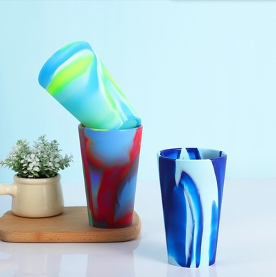 600 ml de vidro de silicone incolor reutilizável e amigável para os amantes do vinho