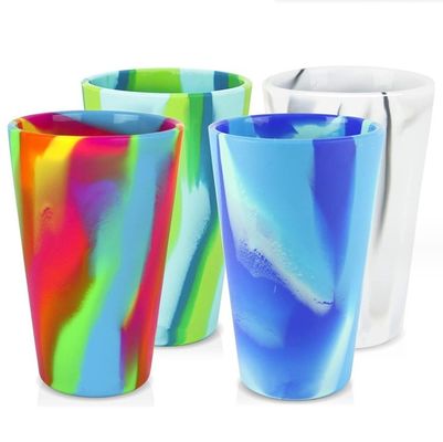 480 ml de vidro de vinho de silicone logotipo personalizado caneca de cerveja de silicone caneca de café