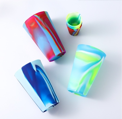 Copo de silicone colorido de qualidade alimentar para taça de café reutilizável personalizada que não se quebra