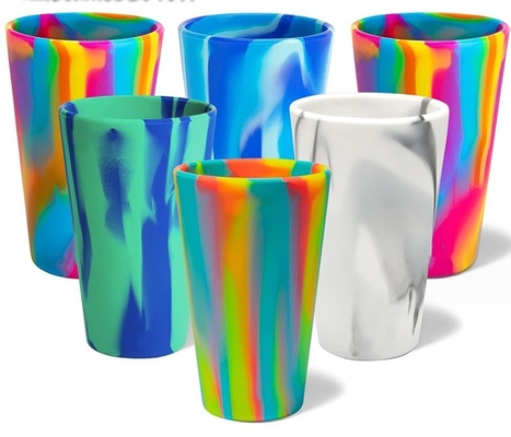 Taça de café de viagem com alça Taça de beber Sustentável Taças de silicone personalizadas Tumbler