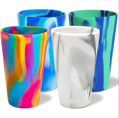 Taça de café de viagem com alça Taça de beber Sustentável Taças de silicone personalizadas Tumbler