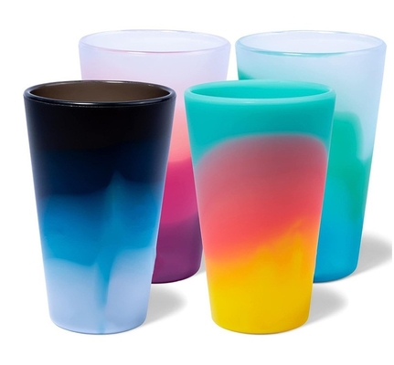 Taça de café de viagem com alça Taça de beber Sustentável Taças de silicone personalizadas Tumbler