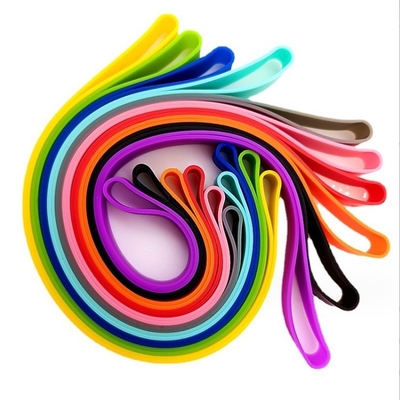 Banda de envolvimento de silicone elástica e colorida perfeita para várias aplicações