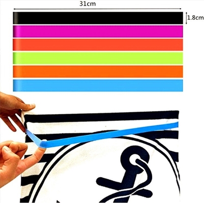 Faixa elástica de silicone para material de escritório Livro de contabilidade Livro de anotações Caixa de almoço Banda fácil