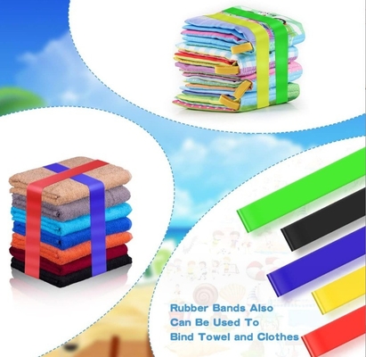 Faixa elástica de silicone para material de escritório Livro de contabilidade Livro de anotações Caixa de almoço Banda fácil