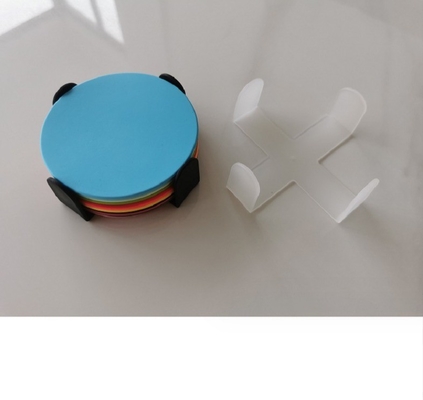Hotel Coaster com abertura de garrafas Forma redonda Material de borracha macia Fire Paint Seal Pad