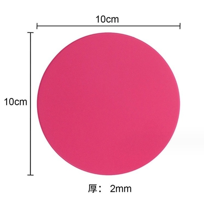 Coaster de silicone 10CM Pad de isolamento redondo Decoração de mesa Acessórios Tipo de colchões Pads