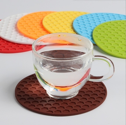 Coaster de taça de mel criativo para isolamento e antiderrapante almofada de taça de silicone