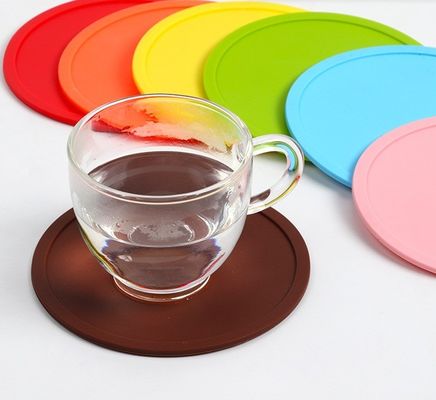Custom Round Silicone Drink Coaster Nenhum Design estilo para mesa de jantar
