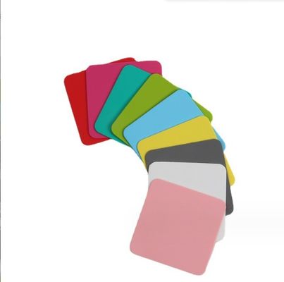 Quadrado colorido silicone antiderrapante bebida coasters Cup Pad Mat para bebidas quentes e frias