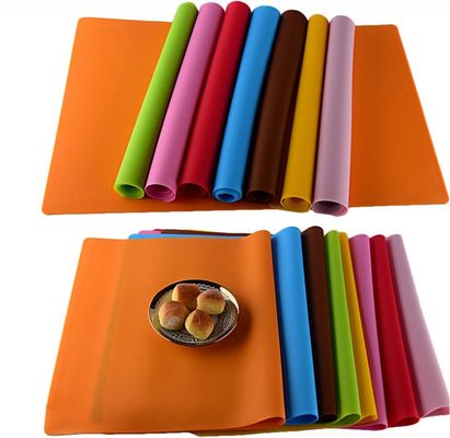 Tapete de mesa de silicone dobrável suave Tapete de cozinha de forma retangular para decoração de mesa