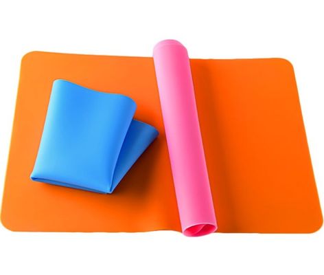Tapete de mesa de silicone dobrável suave Tapete de cozinha de forma retangular para decoração de mesa