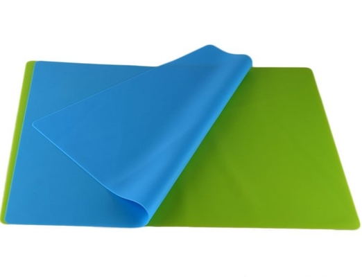 Tapetes de mesa de silicone antiderrapagem e de fácil limpeza para alimentos ocidentais em forma de retângulo