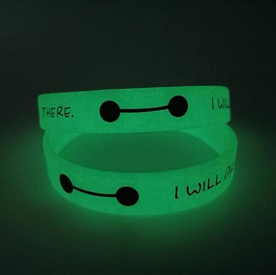 Serviço de processamento de corte pulseiras de silicone brilhante com design e logotipo personalizados