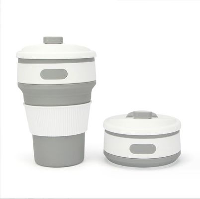Copo de café de silicone dobrável de 350 ml para presentes e entusiastas do ar livre