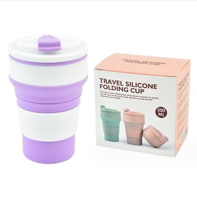 350 ml de garrafa de água esportiva de silicone dobrável com logotipo personalizado