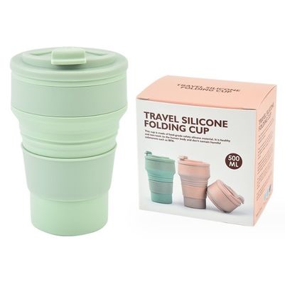 350 ml de garrafa de água esportiva de silicone dobrável com logotipo personalizado