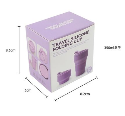 American Style Collapsible Travel Sport Mug apresenta design para copos de silício dobráveis