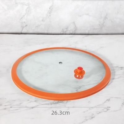 Multipurpose Home Silicone Glass Cover Sustentabilidade à prova de calor Visível Anti-Overflow Pot Cover