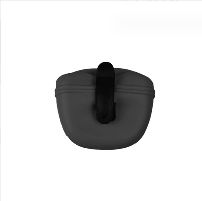 Serviço de corte Saco portátil de silicone para cães com fecho magnético e bolso de clipe para cintura