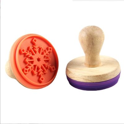 Carimbos de biscoitos Máquina de cortar biscoitos de Natal de silicone para cozimento sustentável