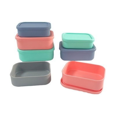 Fresqueza Conservação Alimentar Grade Silicone caixa de armazenamento selada BPA livre Kids Bento caixa