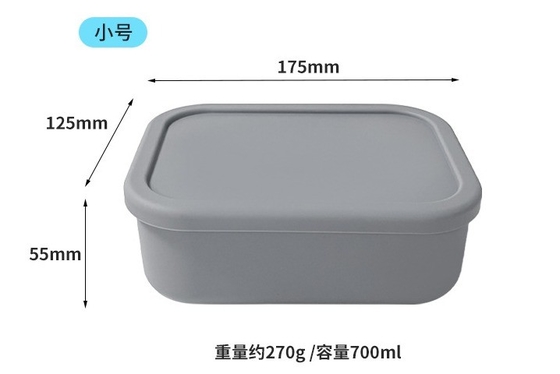 Fresqueza Conservação Alimentar Grade Silicone caixa de armazenamento selada BPA livre Kids Bento caixa