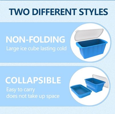 Grade de alimento Silicone Ice Cube Maker Moldes portáteis dobráveis bandejas para libertação fácil