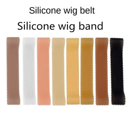 Banda de cabeça de peruca de silicone ajustável para fixação antiderrapante de perucas de cabelo transparentes