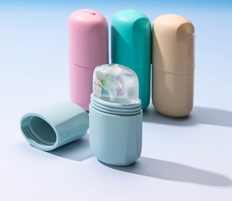 Rolo de gelo de refrigeração de silicone reutilizável para massagem facial
