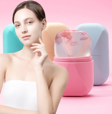 Refrigerador Facial Olho Cuidado da Pele Corpo Vidro de elevação Para Glóbulos de Gelo Roller de gelo feito de silicone