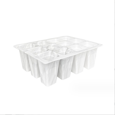 Caixa de plástico de silicone reutilizável para germinação de potes de flores ecológicos