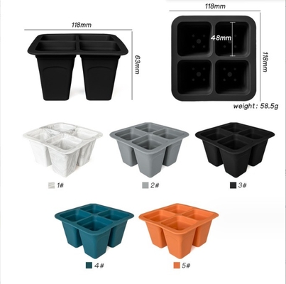 Tray de flores de silicone não revestido para germinação de sementes reutilizáveis