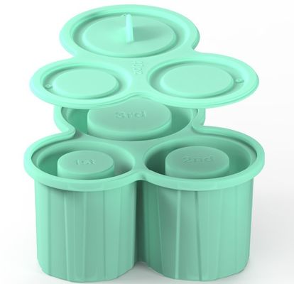 Fácil de liberar bandeja de silicone de cubos de gelo para Tumbler Cup 3 Pcs