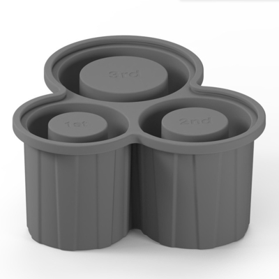 Conveniente máquina de fazer gelo de cilindro oco para 20-40 onças Tumbler Cups Material de silicone