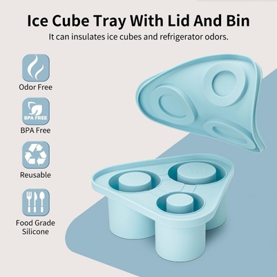 Caixa de cubos de gelo de molde de silicone para Tumbler Cup Acessórios de cozinha de bar