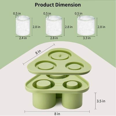 Caixa de cubos de gelo de molde de silicone para Tumbler Cup Acessórios de cozinha de bar